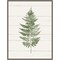Fern Print I by Moira Hershey 18-in. W x 24-in. H. Canvas Wall Art Print Framed in Grey